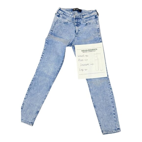 Effortless Style: GAP Light Wash Skinny Jeans Size 8, Excellent Condition - Picture 3 of 11